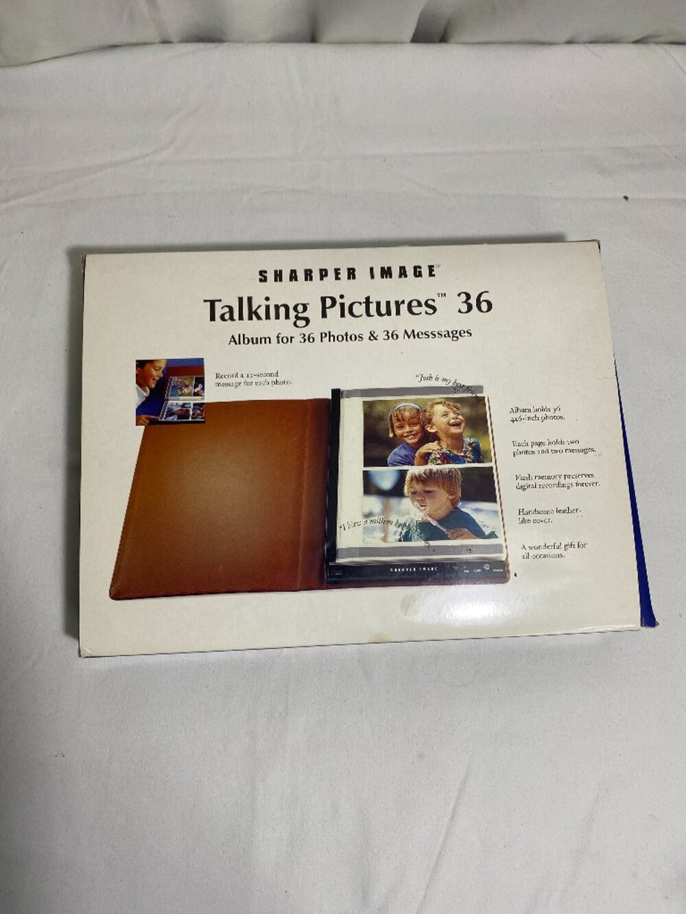 Sharper Image Talking Pictures 36 Photo Album Recordable Voice Messages GC601